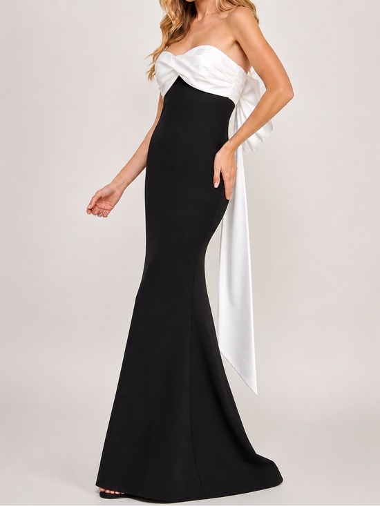 City Studio Dresses & Skirts - 🆕🖤🤍City Studio Black & White Mermaid Gown Formal Evening Dress Size 5/6